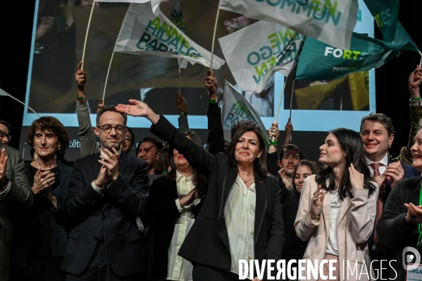 Anne Hidalgo. Réunion publique. Elections municipales.