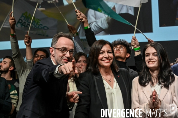 Anne Hidalgo. Réunion publique. Elections municipales.