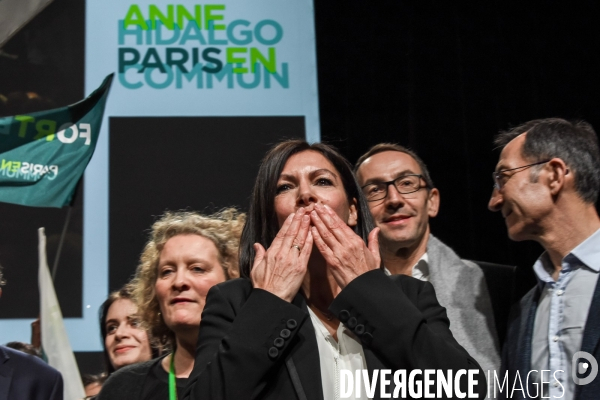 Anne Hidalgo. Réunion publique. Elections municipales.