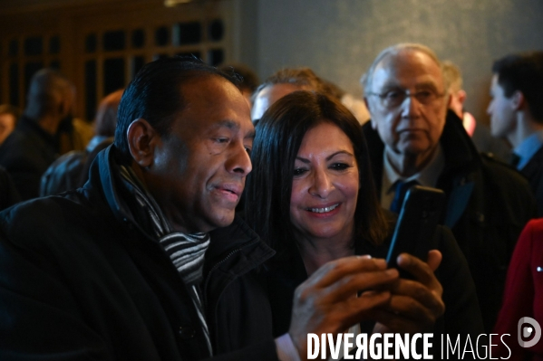 Anne Hidalgo. Réunion publique. Elections municipales.