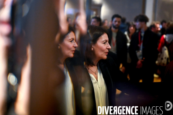 Anne Hidalgo. Réunion publique. Elections municipales.