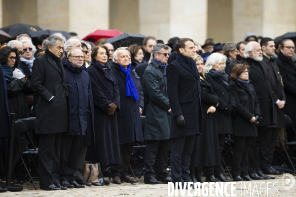 Hommage national à Jean DANIEL aux Invalides.