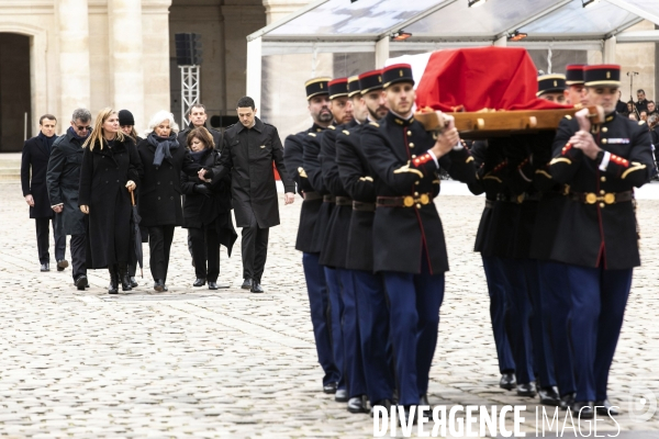 Hommage national à Jean DANIEL aux Invalides.