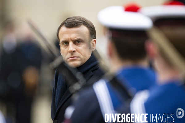 Hommage national à Jean DANIEL aux Invalides.