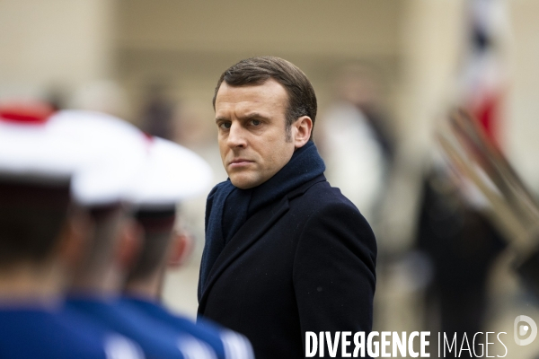 Hommage national à Jean DANIEL aux Invalides.