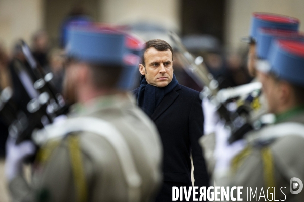 Hommage national à Jean DANIEL aux Invalides.