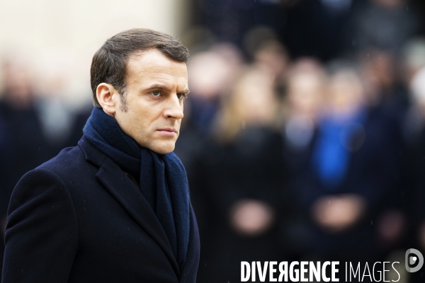 Hommage national à Jean DANIEL aux Invalides.