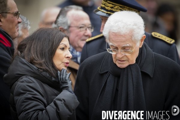 Hommage national à Jean DANIEL aux Invalides.