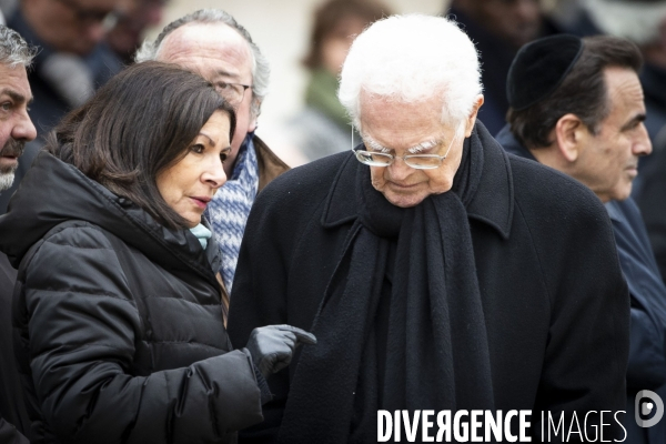 Hommage national à Jean DANIEL aux Invalides.