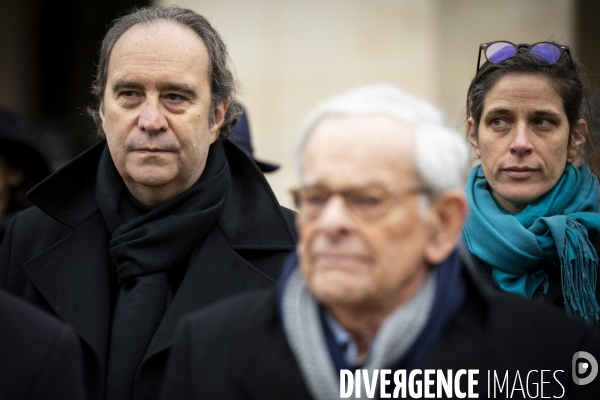 Hommage national à Jean DANIEL aux Invalides.