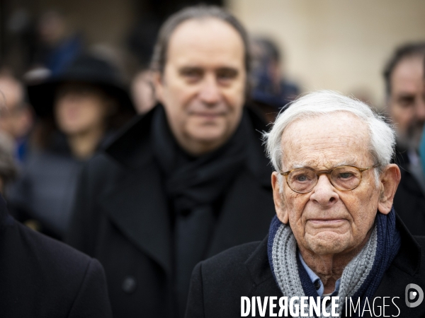 Hommage national à Jean DANIEL aux Invalides.