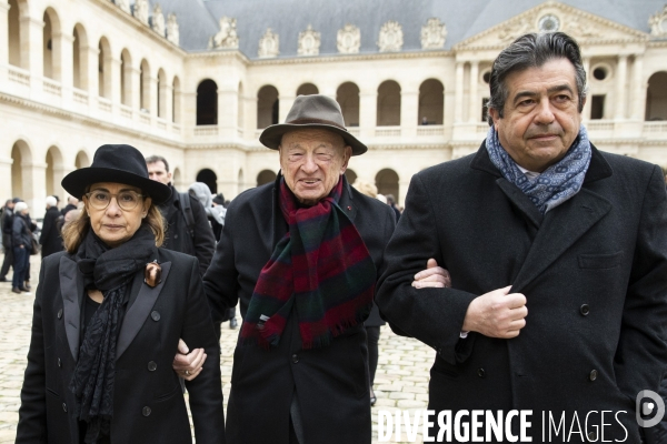 Hommage national à Jean DANIEL aux Invalides.