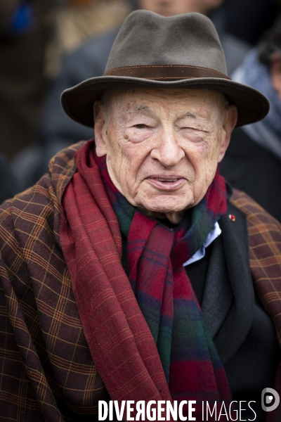 Hommage national à Jean DANIEL aux Invalides.