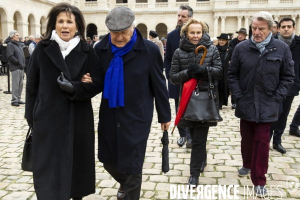 Hommage national à Jean DANIEL aux Invalides.