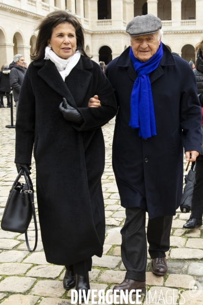 Hommage national à Jean DANIEL aux Invalides.