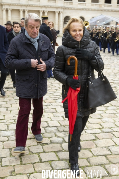 Hommage national à Jean DANIEL aux Invalides.