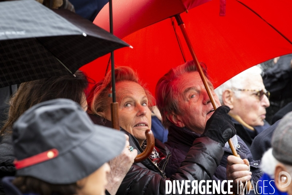 Hommage national à Jean DANIEL aux Invalides.