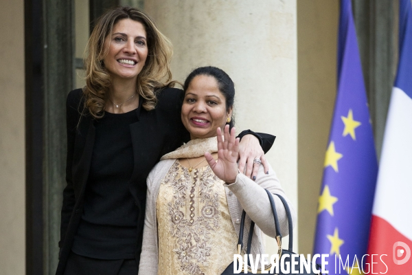 Asia BIBI à l Elysée.