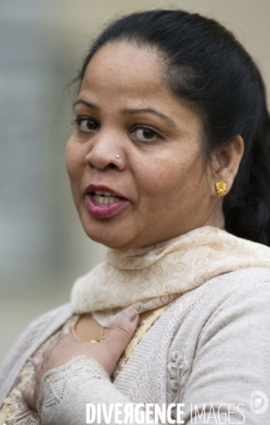 Asia BIBI à l Elysée.