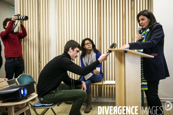 Anne Hidalgo présente les orientations budgétaires de son programme.
