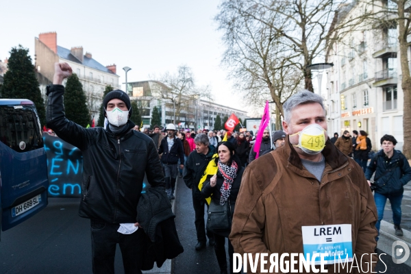 Manifestation contre le recours au 49.3 à Nantes