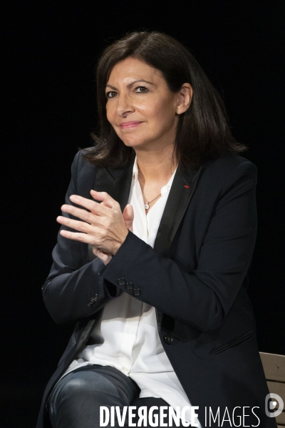Meeting d Anne Hidalgo avec Lula et Dilma Rousseff .