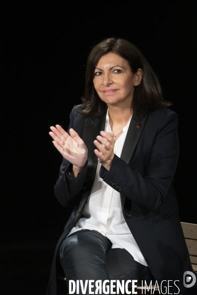 Meeting d Anne Hidalgo avec Lula et Dilma Rousseff .