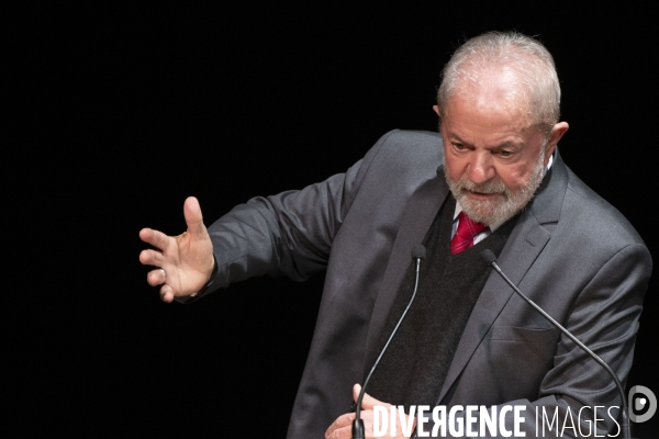 Meeting d Anne Hidalgo avec Lula et Dilma Rousseff .