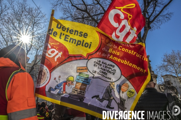 Manifestation intersyndicale contre l article 49.3