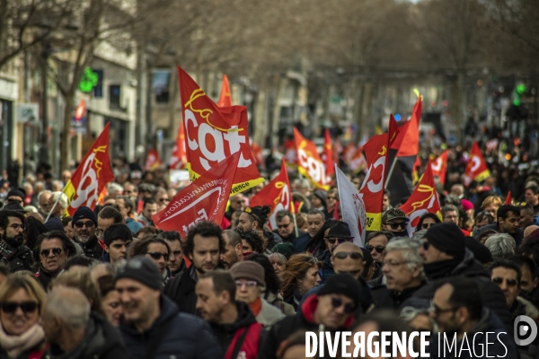 Manifestation intersyndicale contre l article 49.3