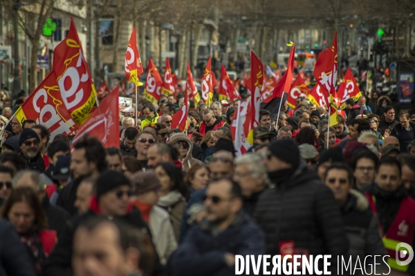 Manifestation intersyndicale contre l article 49.3