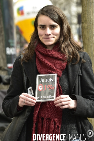 Manifestation contre le 49.3 de la réforme des retraites du 3 Mars 2020, à Paris. Demonstration against pension reform and 49.3.