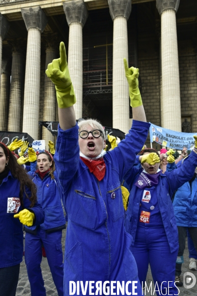 Manifestation contre le 49.3 de la réforme des retraites du 3 Mars 2020, à Paris. Demonstration against pension reform and 49.3.