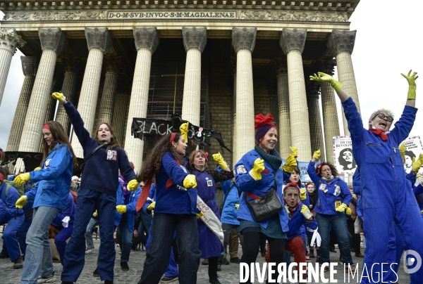 Manifestation contre le 49.3 de la réforme des retraites du 3 Mars 2020, à Paris. Demonstration against pension reform and 49.3.