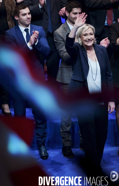 Julien Odoul avec Marine Le Pen