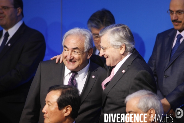 G 20 Finances à Paris. Photo de famille