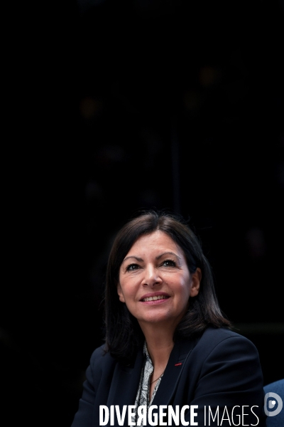 Elections Municipales / Anne Hidalgo présente son programme sur les communs numériques