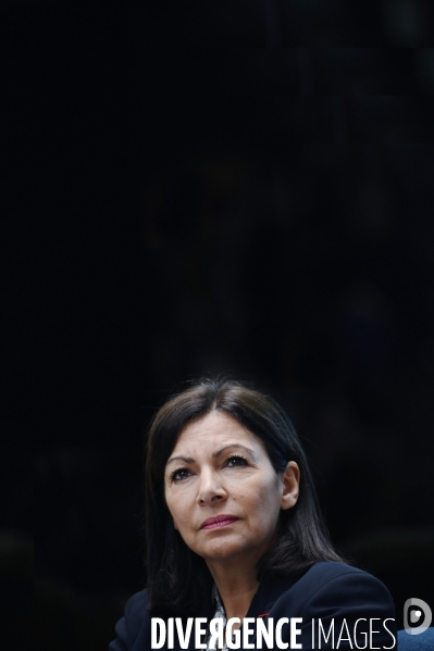 Elections Municipales / Anne Hidalgo présente son programme sur les communs numériques