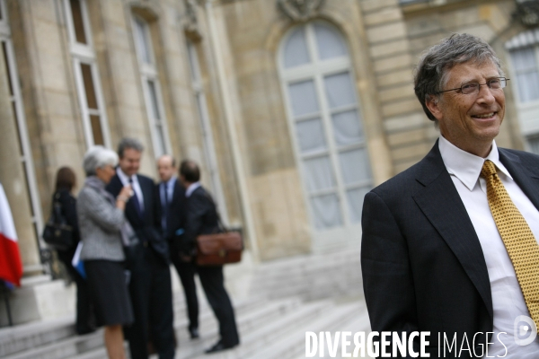 Bill GATES reçu à l Elysée dans le cadre de la présidence française du G 20