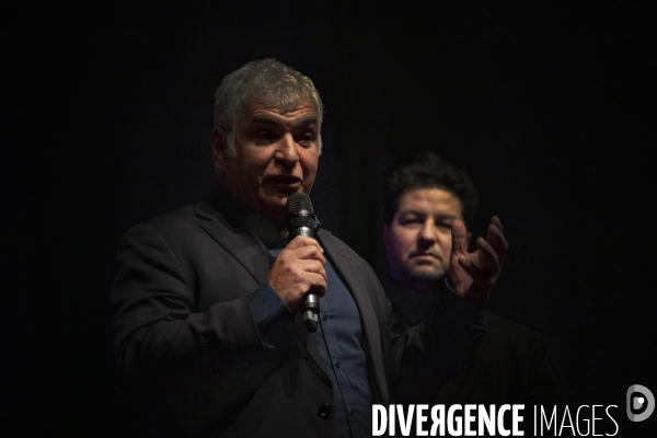 Grand meeting d Yvon Berland au parc Chanot de Marseille.