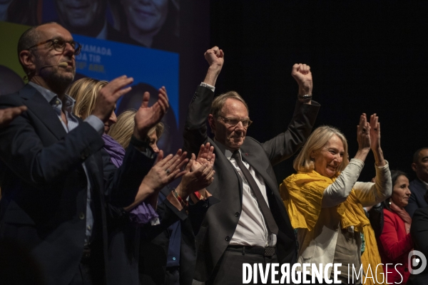 Grand meeting d Yvon Berland au parc Chanot de Marseille.