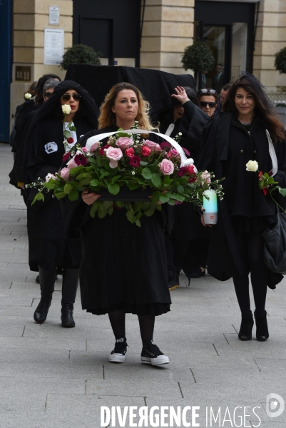 Avocats. Manifestation contre la réforme des retraites.