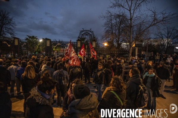 Présence de Marine Le Pen à Marseille en soutien à Stéphane Ravier