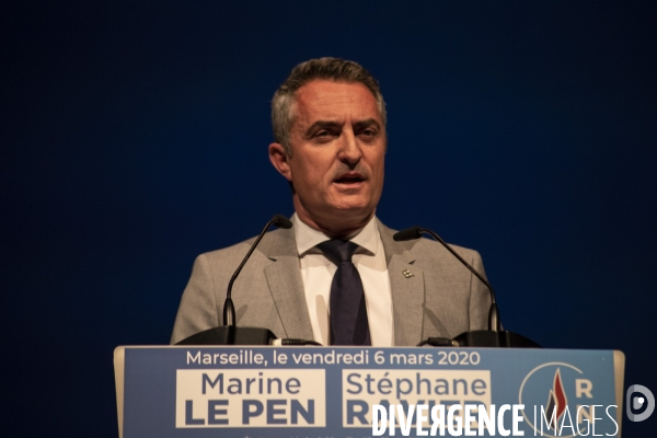 Présence de Marine Le Pen à Marseille en soutien à Stéphane Ravier