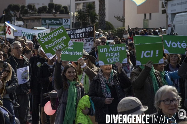 Marche dans le 8eme arrondissement de Marseille contre le Bd. Urbain Sud