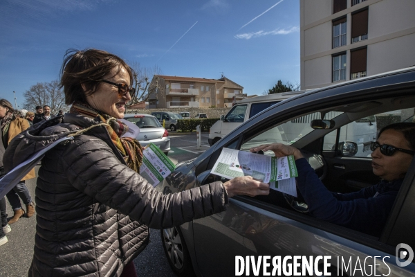 Marche dans le 8eme arrondissement de Marseille contre le Bd. Urbain Sud