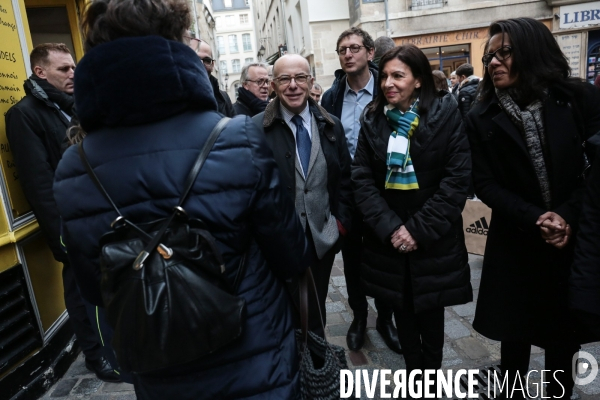 Anne hidalgo avec bernard cazeneuve sur la securit¢