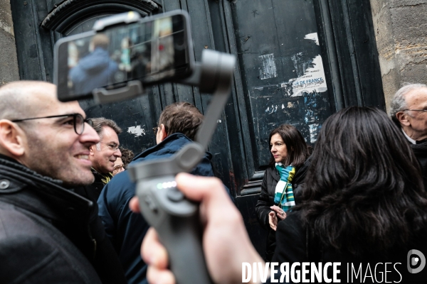 Anne hidalgo avec bernard cazeneuve sur la securit¢