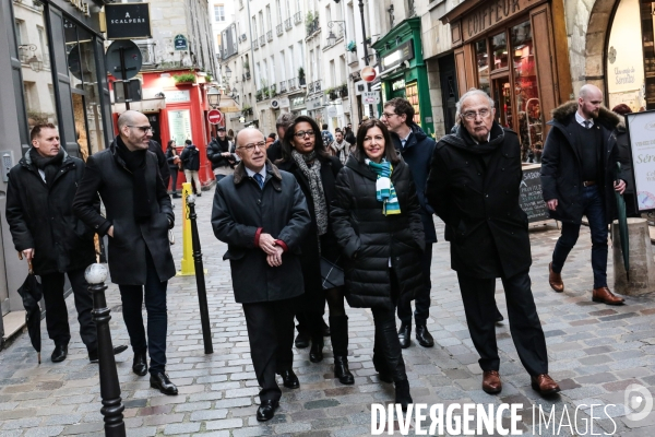 Anne hidalgo avec bernard cazeneuve sur la securit¢