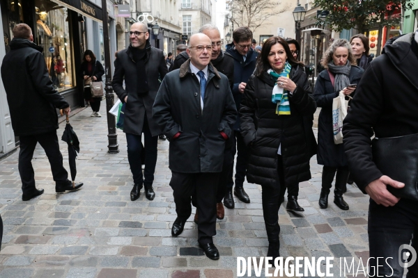 Anne hidalgo avec bernard cazeneuve sur la securit¢